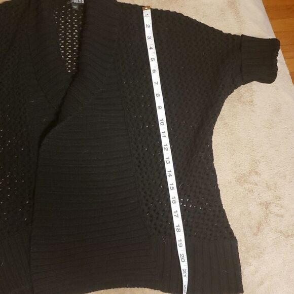 EXPRESS cardigan. Small. Black knit - Picture 3 of 5